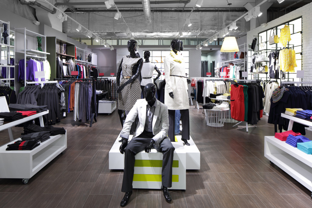 interior of a clothing shop