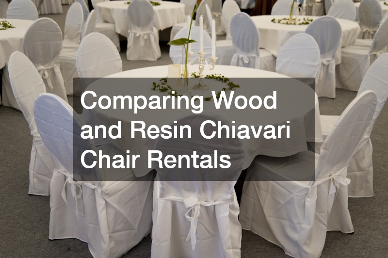 Comparing Wood and Resin Chiavari Chair Rentals